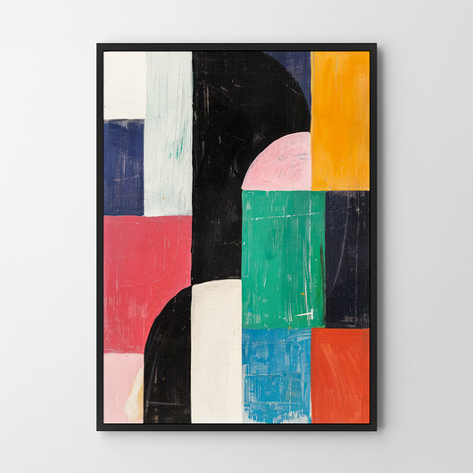 plakaty Plakat Abstrakcja malarska elegancka