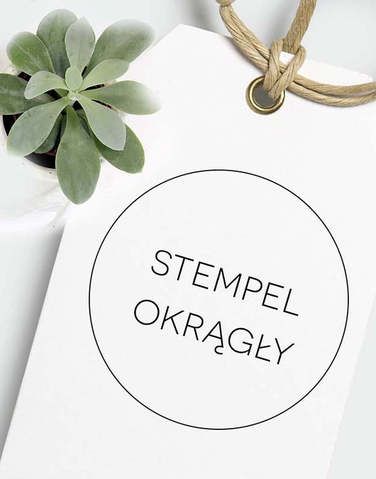 stemple Stempel z logo okrągły