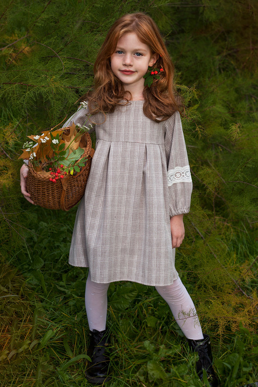 sukienki dla dziewczynki Sukienka w kratkę dla dziewczynki  Kelly