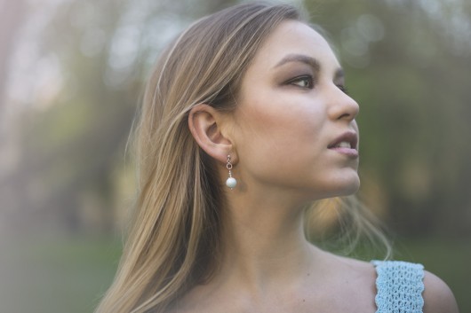 Wiosenne kolczyki kryształ Swarovski - Pastelowe niebo Marisella