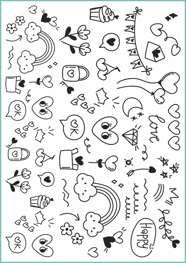 tatuaże zmywalne, tymczasowe Tatuaż tymczasowy "Valentine doodle"