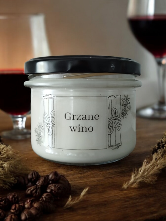 świece zapachowe Świeca sojowa GRZANE WINO 235 ml Mikuno
