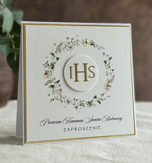 zaproszenia na komunię Zaproszenia na komunię, wzór 18