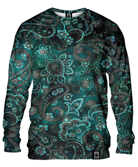 bluza bez kaptura damska Bluza Bez Kaptura Damska DR.CROW Green Texture