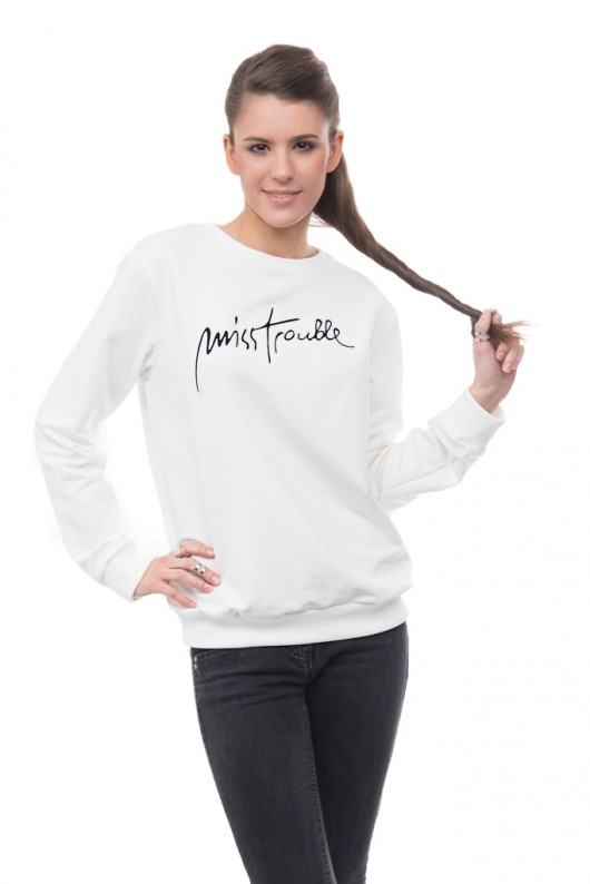 Bluza White Miss Trouble Miss Trouble