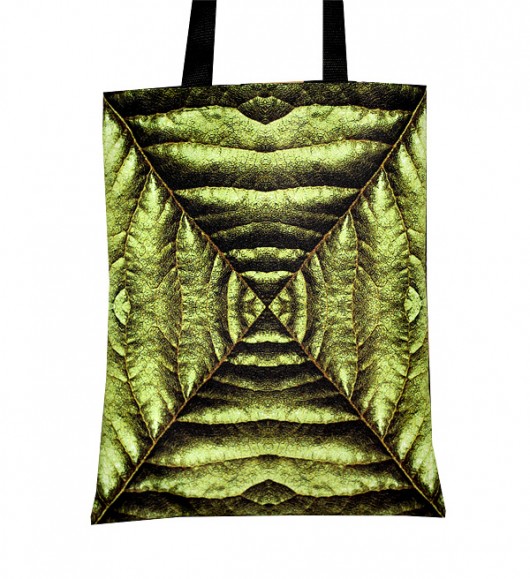Metaliczny liść - torba + gratis! AT design