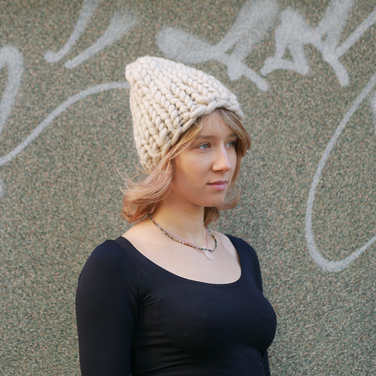 czapki damskie 100% merino Czapka Beanie organic