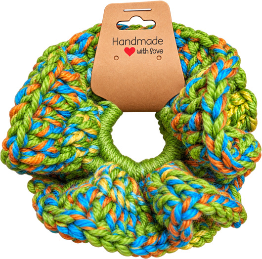 gumki do włosów Szydełkowe gumki do włosów Scrunchie zielone