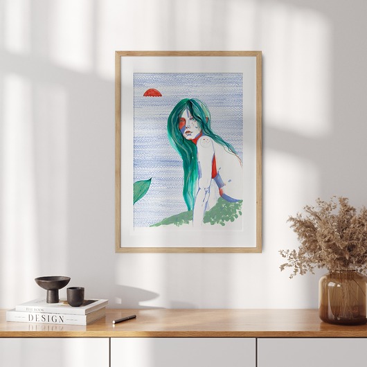 grafiki i ilustracje Rusałka, 30x40 cm