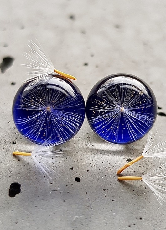 Kolczyki - sztyfty z dmuchawcem Grol Jewellery