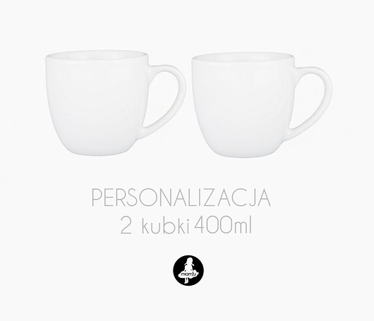 2 kubki XL - personalizacja  miamilu