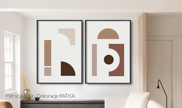 grafiki i ilustracje Abstract Organic - KOMPLET GRAFIK - 2 SZTUKI