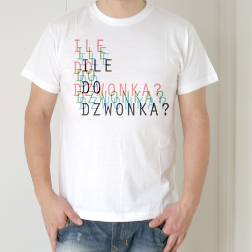 Ile do dzwonka Męska biała ONE MUG A DAY
