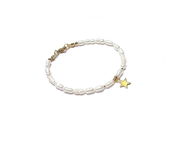 Pearls /white/ perły naturalne vol. 2-bransoletka KiKa pracownia