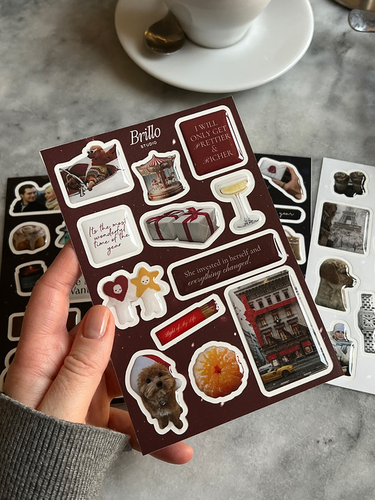 naklejki i wlepy Świąteczny zestaw naklejek 3d - Christmas pack 3.