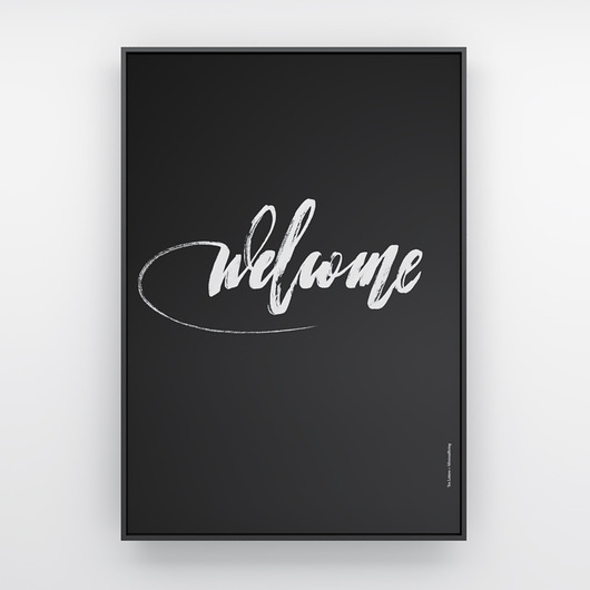 wecome /k.czarny/ - grafika 100x70  MINIMALLIVING