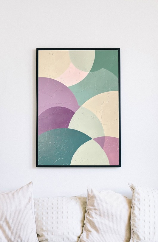 plakaty Plakat - Abstract circles 6
