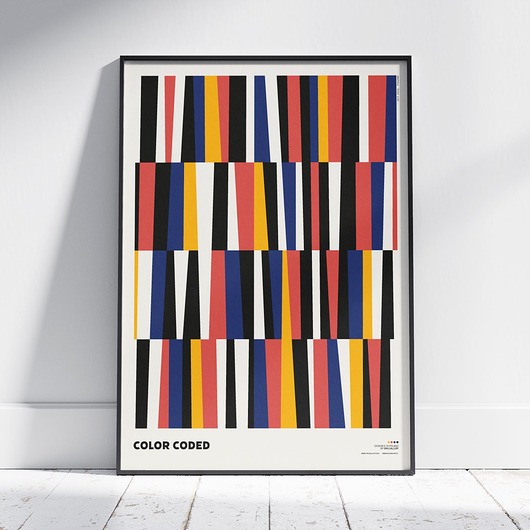 plakaty Plakat abstrakcyjny, abstrakcja, geometria - Color Coded