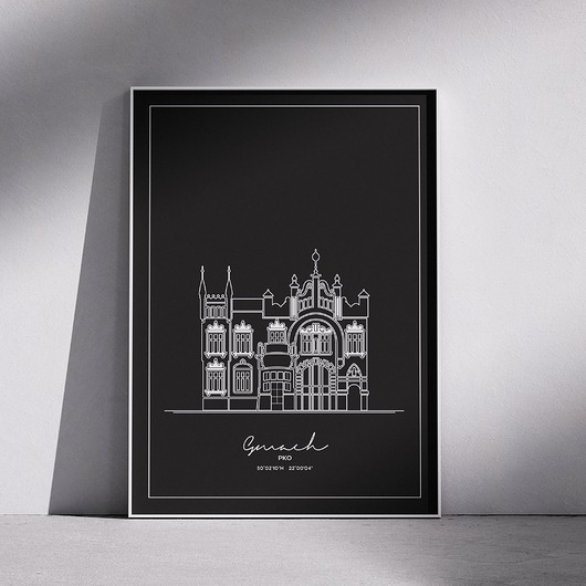 plakaty Plakat Architektura - Rzeszów - Gmach PKO