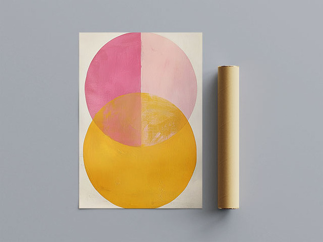 plakaty Plakat - PINK orange