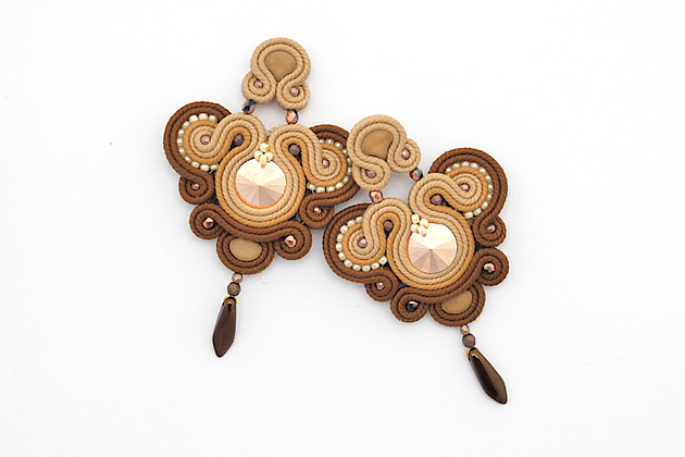 kolczyki soutache Eleganckie kolczyki 3