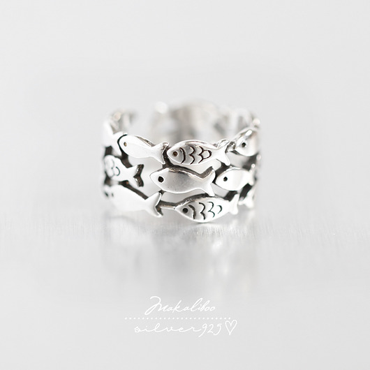 Makaliboo RYBKI - SREBRO 925 -BOX Ewa Saj  Silver