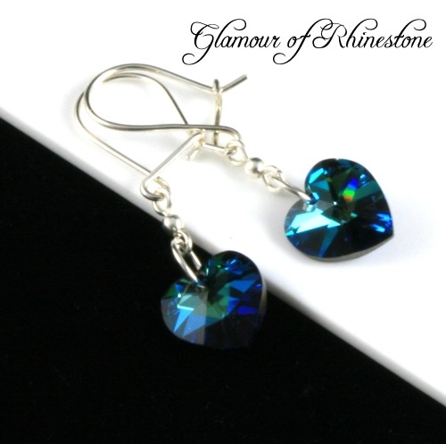 kryształ Swarovski Serduszka - Bermuda Blue lacroix