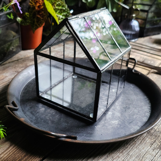 dekoracje świąteczne Mini szklarnia Dom zamykany