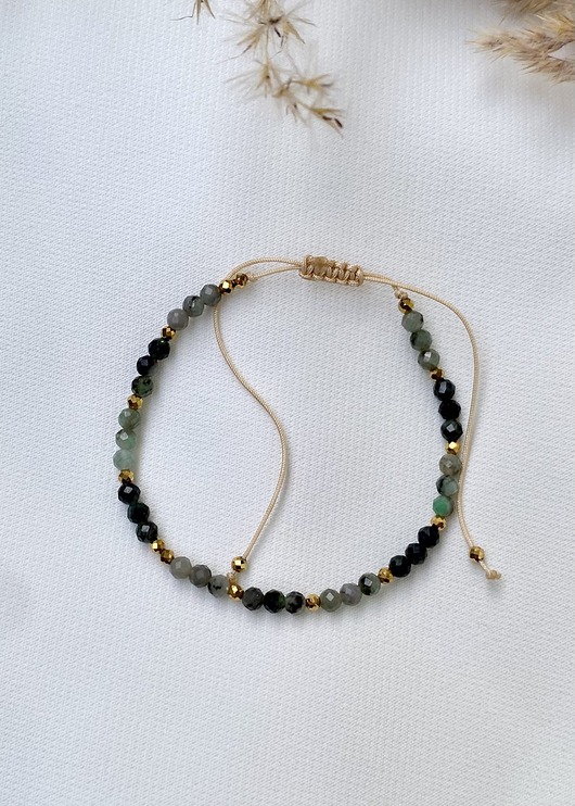 bransoletki z kamieni naturalnych Bransoletka Szmaragd