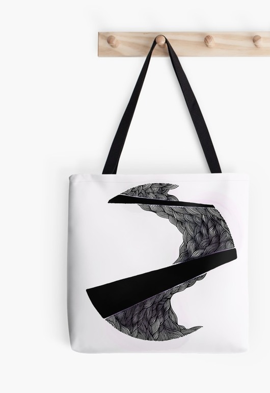 Torba Bawełniana Tote Bag Eco Big Dot Maxi ThinLine
