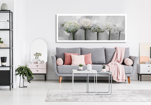 Obraz na płótnie KWIATY- 150x60cm NOWdeco