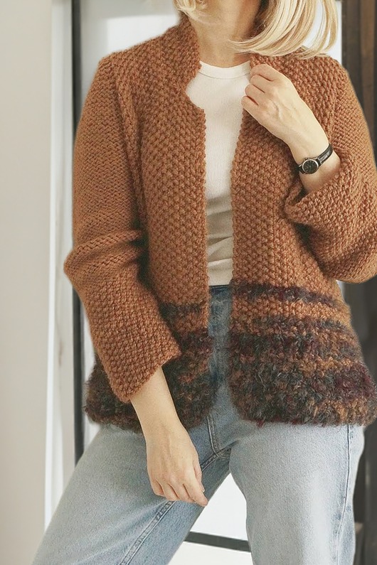 kardigany damskie Kardigan Mika - karmel