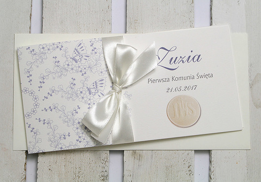 zaproszenia komunijne  - ornament Studio Mini Forma