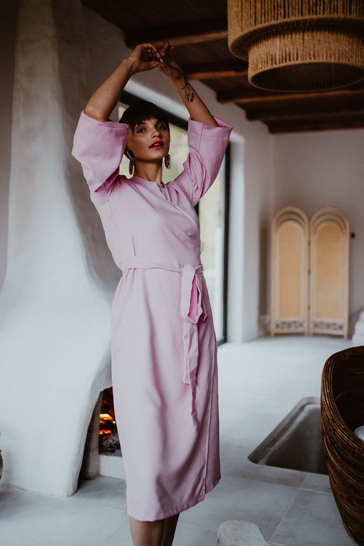 sukienki mini damskie Ana Moroles, Kimono wełniane Rosa
