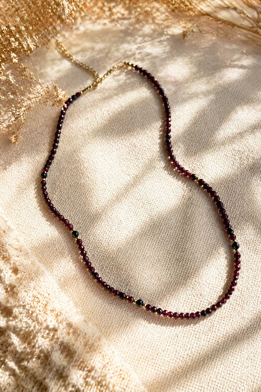 naszyjniki - inne Granaty i turmaliny