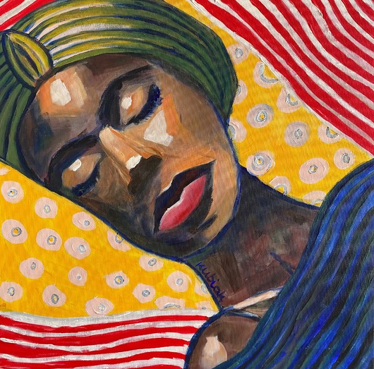 obrazy La negrita / by Magda Kubiak 50x50 cm
