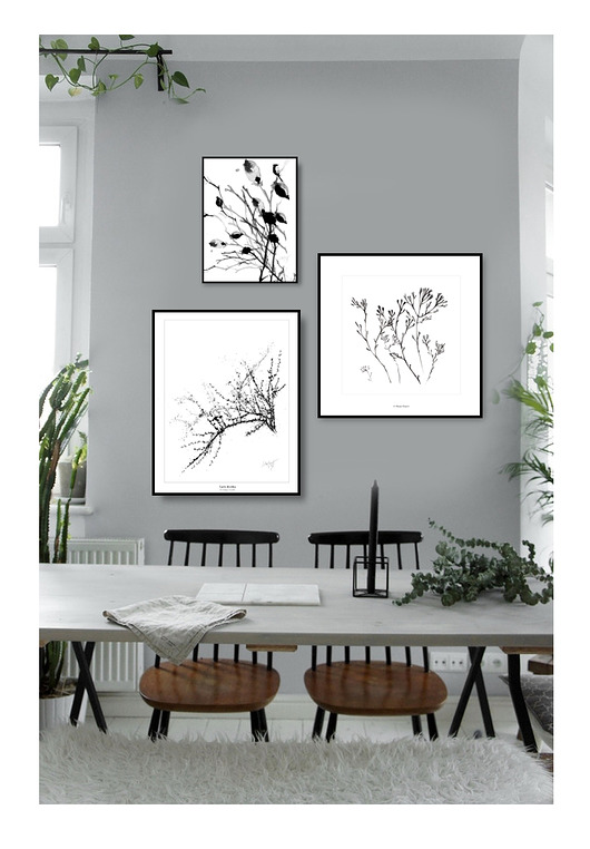 Plakat komplet trzech wydruków Margo Hupert