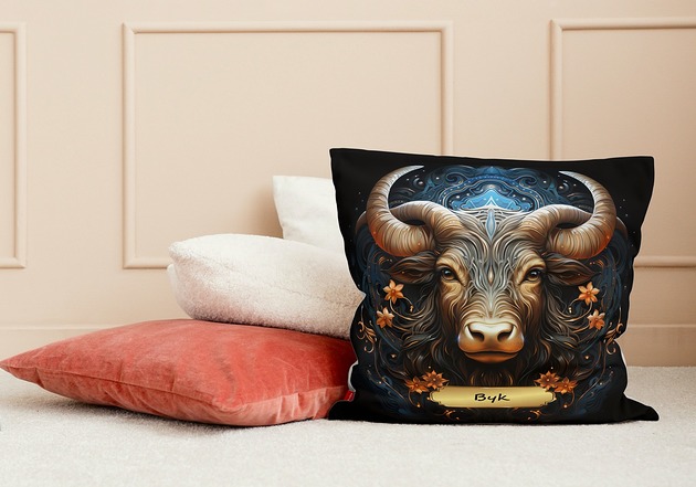 poduszki z grafiką Poduszka znak zodiaku horoskop poduszka prezent znaki zodiaku byk