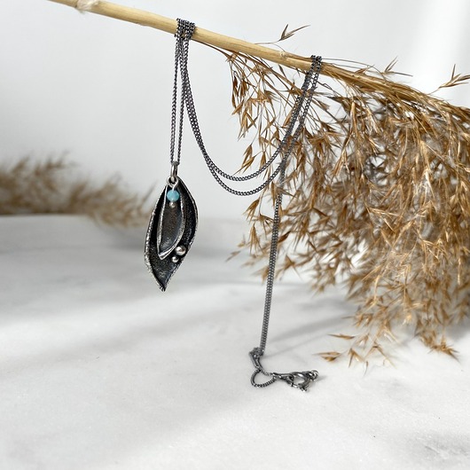 srebrne naszyjniki Szepty jesieni 