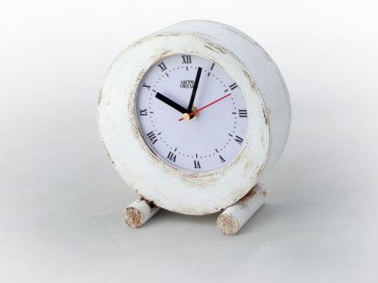 Zegarek circle Biały Clock Wood Studio