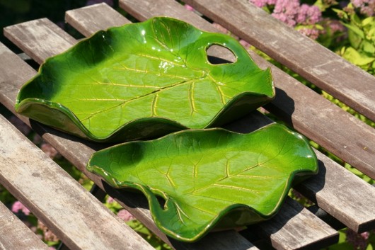 Ceramiczne patery LIŚĆIE patrycja styrna