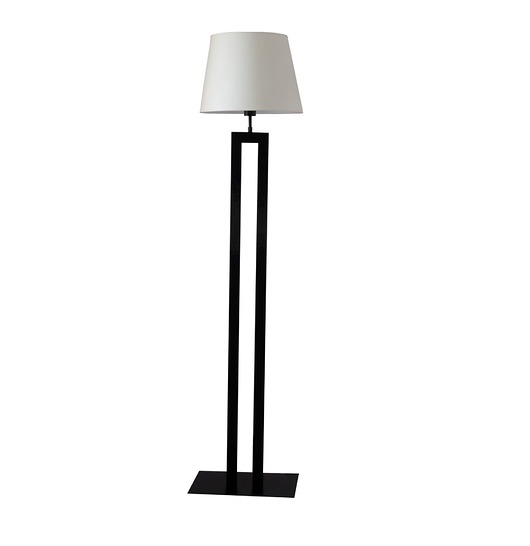Czarna lampa podłogowa VEGAS  LYSNE