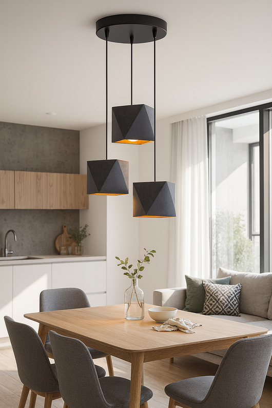 lampy wiszące Kaskasowa lampa wisząca z 3 punktami światła MAJORKA GOLD w stylu glamour