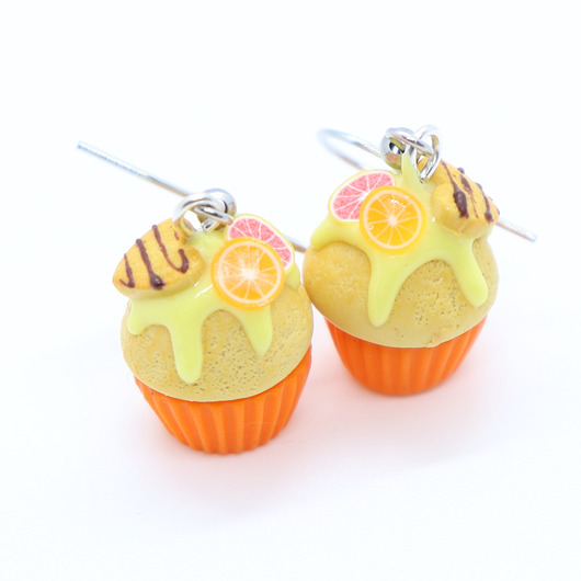 Muffinki z cytrusami kolczyki Lemon Lovely
