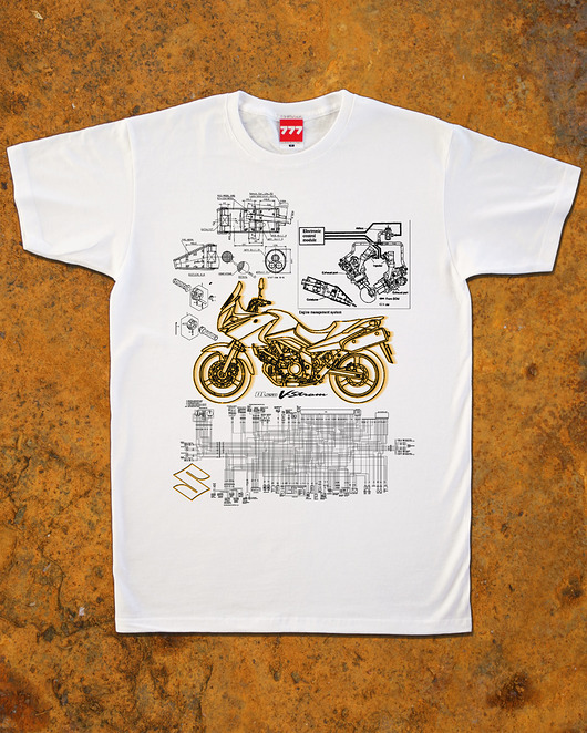 t-shirty męskie koszulka SUZUKI DL 650 V-STROM tshirt