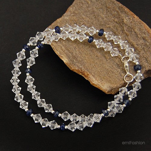 Kyanit i kryształ Swarovski Crystal MAREMI Jewelry