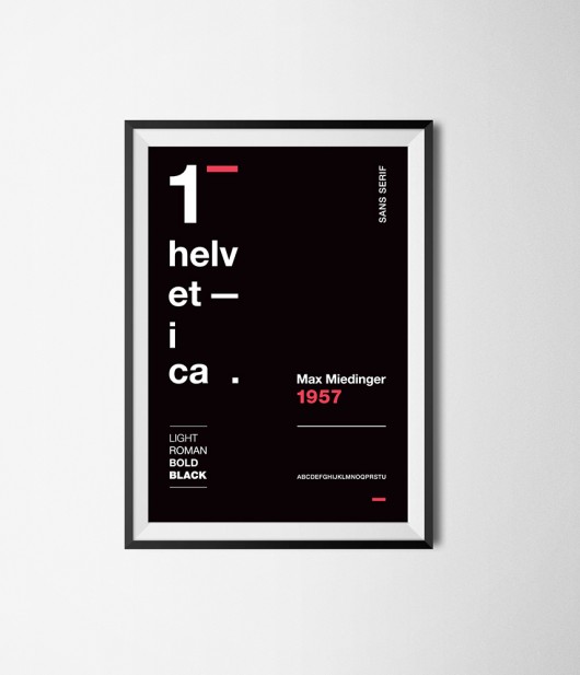Helvetica_plakat_B2 Marmolada Studio