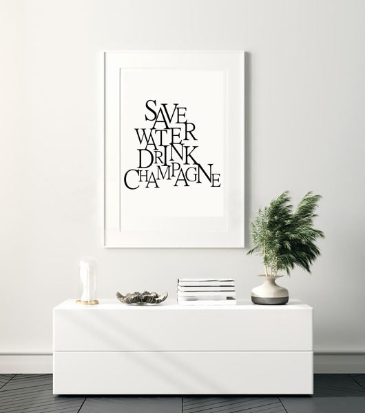plakaty PLAKAT TYPOGRAFICZNY zabawny prezent