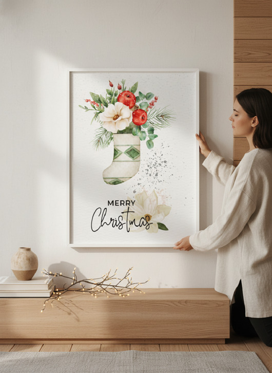 plakaty Plakat Christmas sock