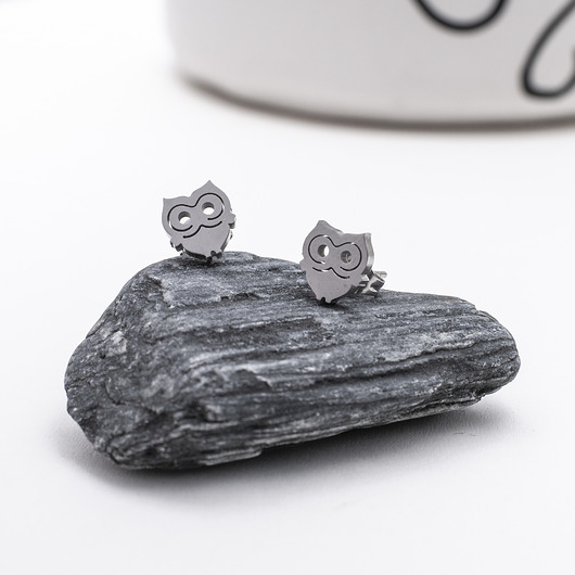 kolczyki srebrne Kolczyki srebrne Shiny Owl.